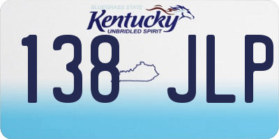 KY license plate 138JLP