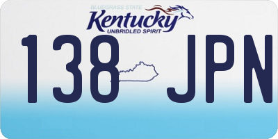 KY license plate 138JPN
