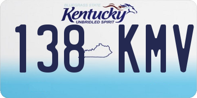 KY license plate 138KMV
