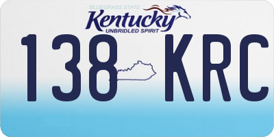KY license plate 138KRC