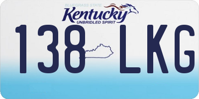 KY license plate 138LKG