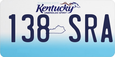 KY license plate 138SRA