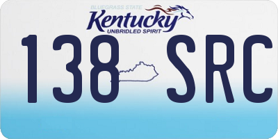 KY license plate 138SRC