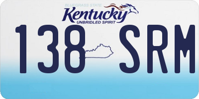 KY license plate 138SRM