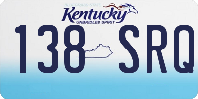 KY license plate 138SRQ