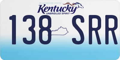 KY license plate 138SRR