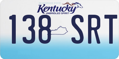 KY license plate 138SRT