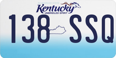 KY license plate 138SSQ