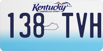 KY license plate 138TVH