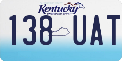 KY license plate 138UAT