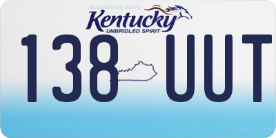 KY license plate 138UUT
