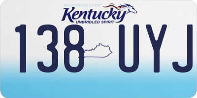 KY license plate 138UYJ