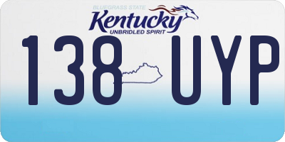 KY license plate 138UYP