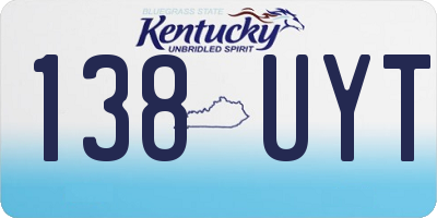 KY license plate 138UYT