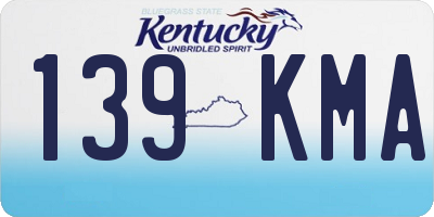 KY license plate 139KMA