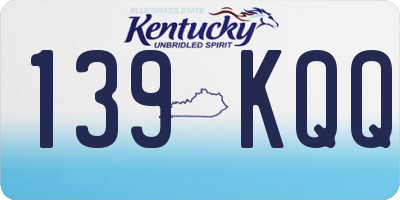 KY license plate 139KQQ