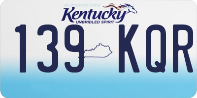 KY license plate 139KQR