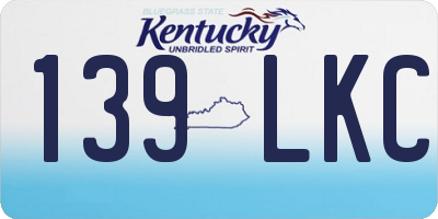 KY license plate 139LKC