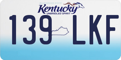 KY license plate 139LKF
