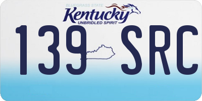 KY license plate 139SRC