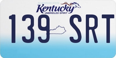 KY license plate 139SRT