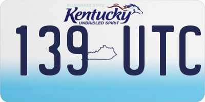 KY license plate 139UTC