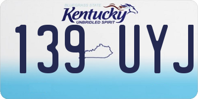 KY license plate 139UYJ