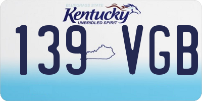 KY license plate 139VGB