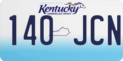 KY license plate 140JCN