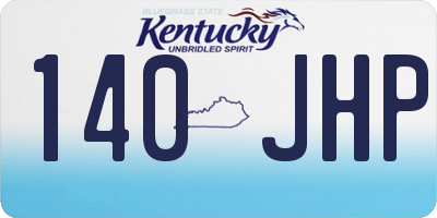KY license plate 140JHP