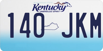 KY license plate 140JKM