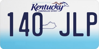 KY license plate 140JLP