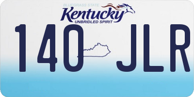 KY license plate 140JLR