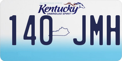 KY license plate 140JMH