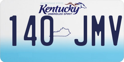 KY license plate 140JMV