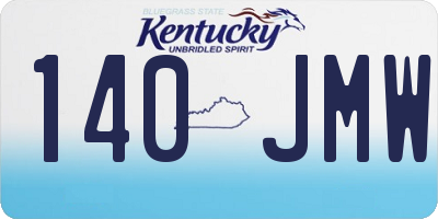 KY license plate 140JMW