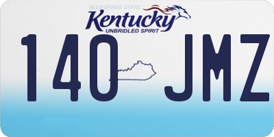 KY license plate 140JMZ