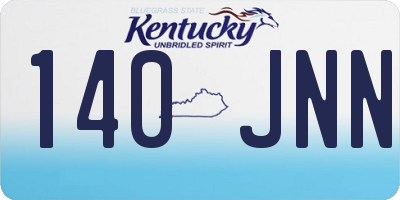 KY license plate 140JNN