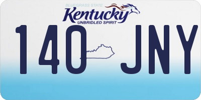 KY license plate 140JNY