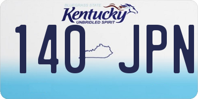 KY license plate 140JPN