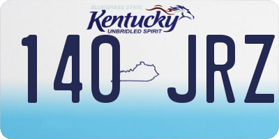 KY license plate 140JRZ