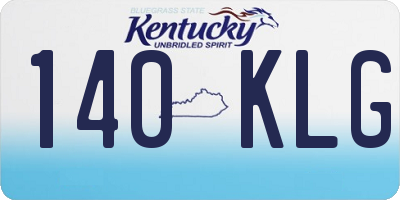 KY license plate 140KLG