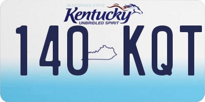 KY license plate 140KQT