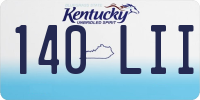 KY license plate 140LII