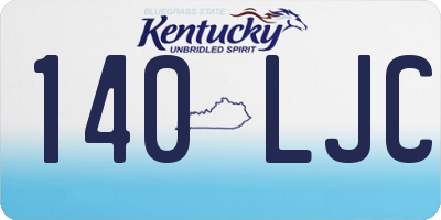 KY license plate 140LJC