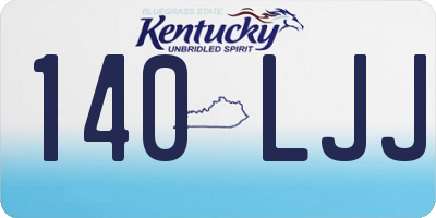 KY license plate 140LJJ