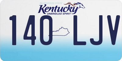KY license plate 140LJV