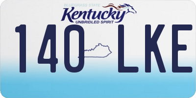 KY license plate 140LKE
