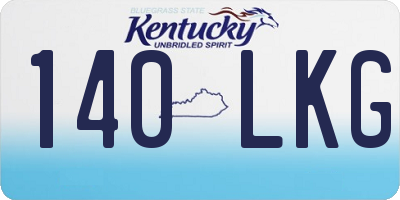 KY license plate 140LKG
