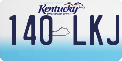 KY license plate 140LKJ